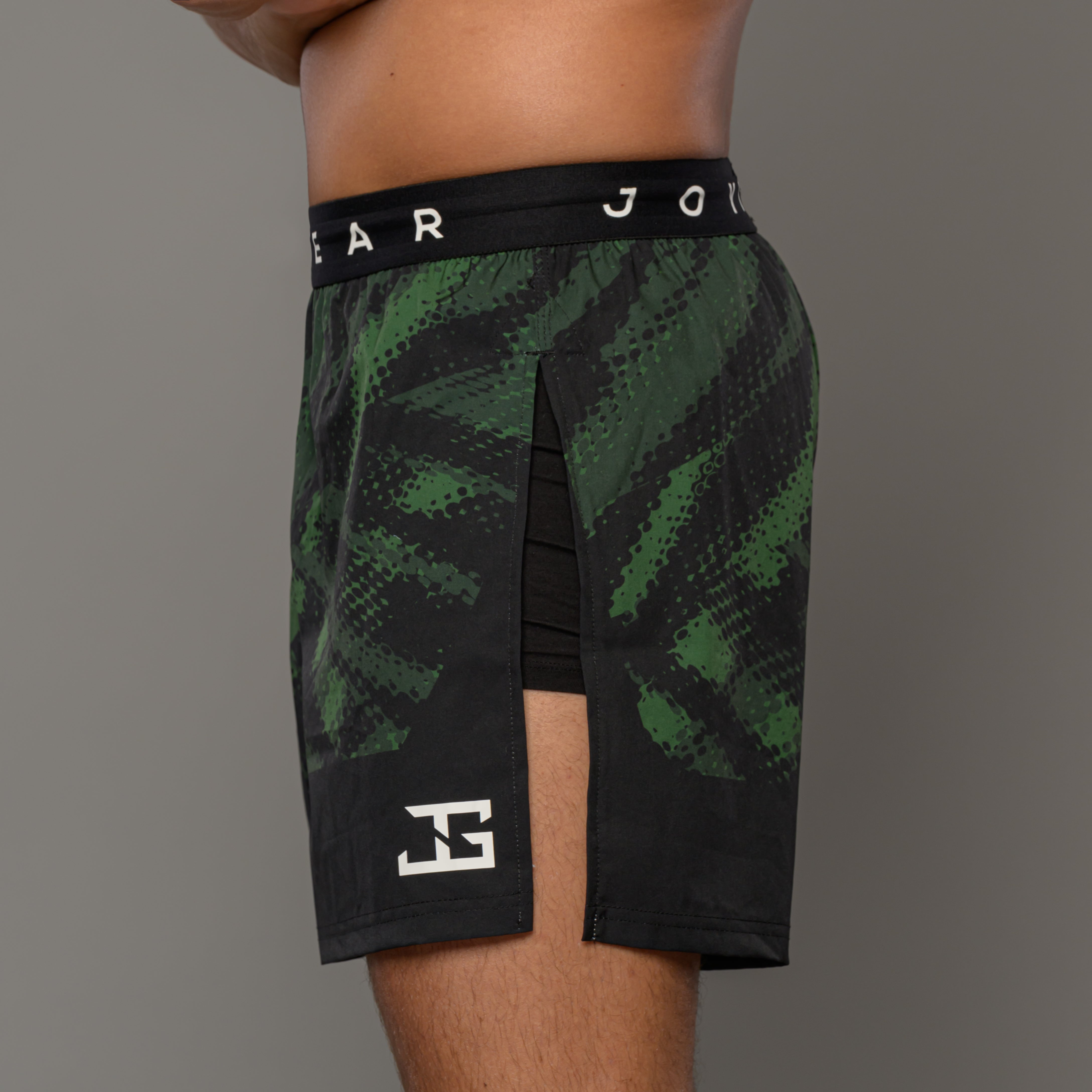 Joyagear Elite High Split MMA Short Green
