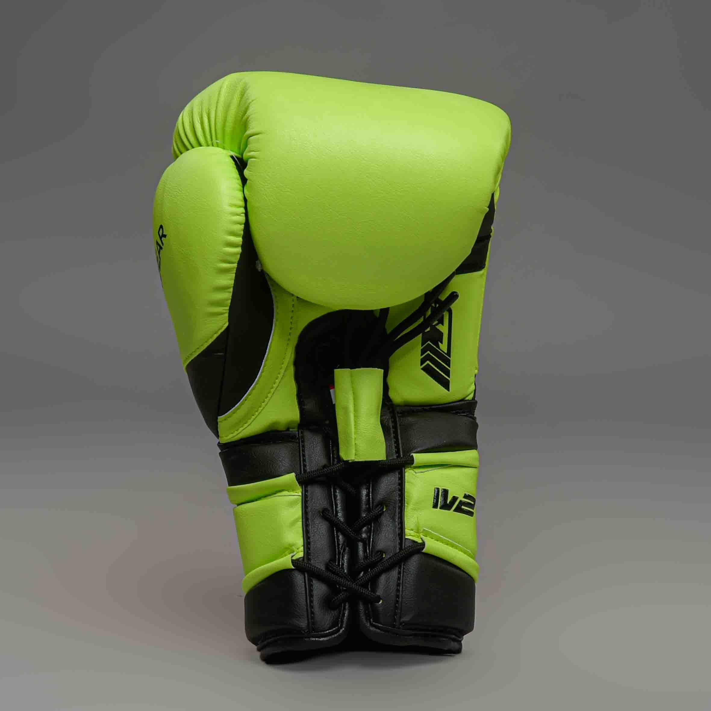 JOYAGEAR PERFORMANCE V2 LACES BOXING GLOVES Lime/Black