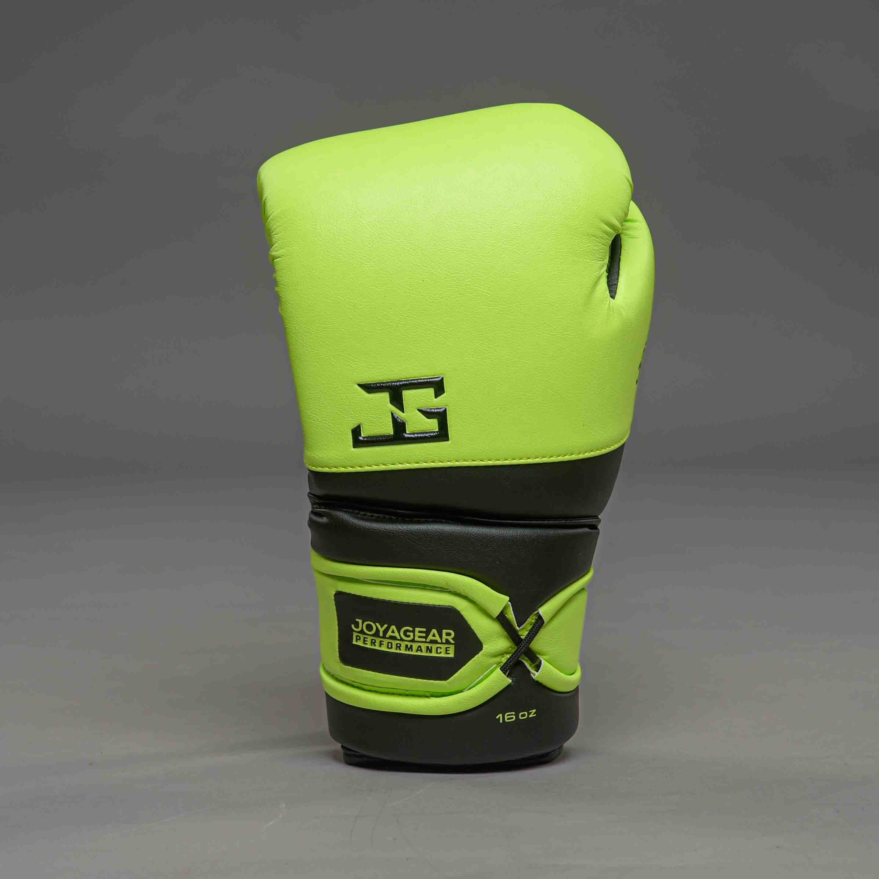 JOYAGEAR PERFORMANCE V2 LACES BOXING GLOVES Lime/Black