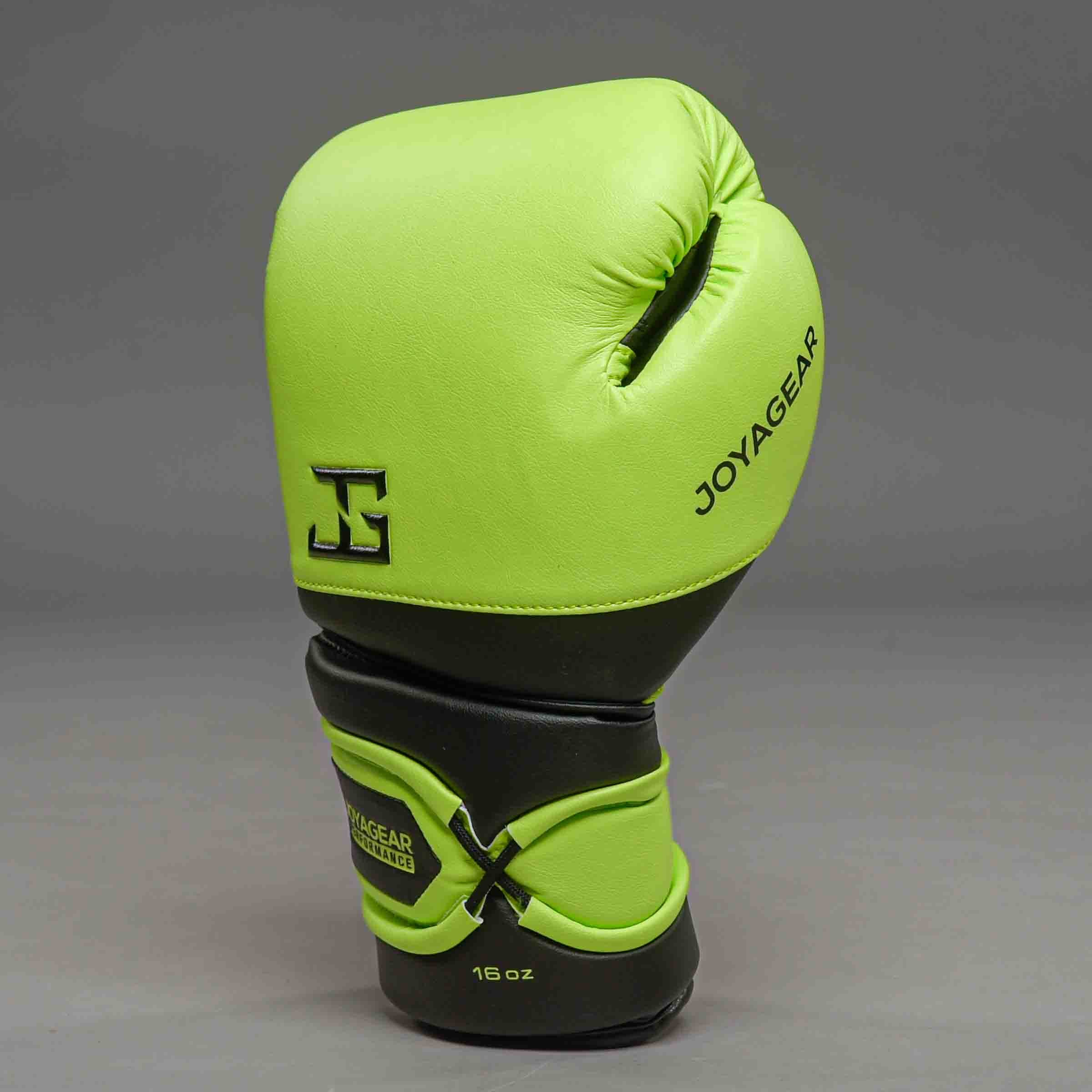 JOYAGEAR PERFORMANCE V2 LACES BOXING GLOVES Lime/Black