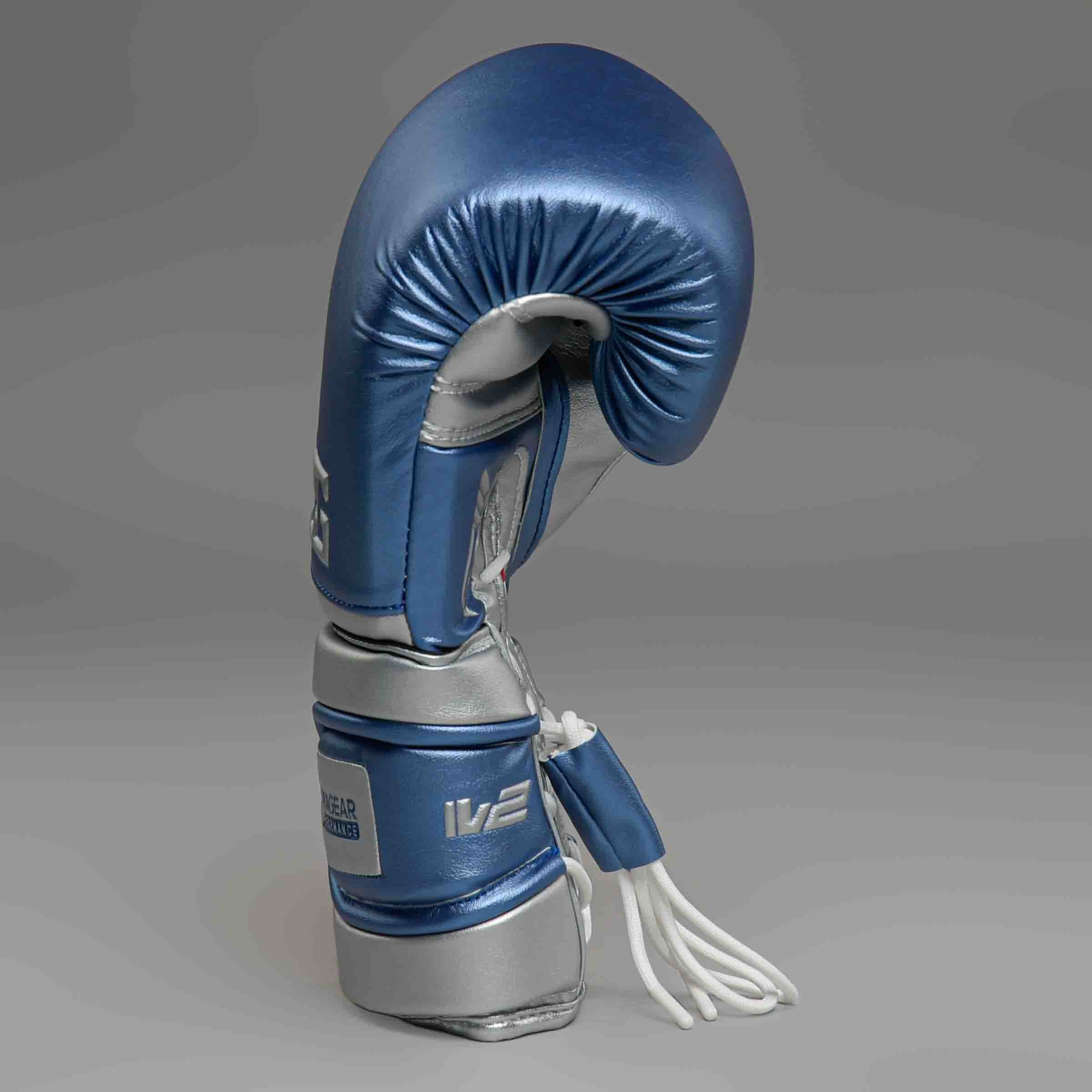 JOYAGEAR PERFORMANCE V2 LACES BOXING GLOVES Blue/Silver