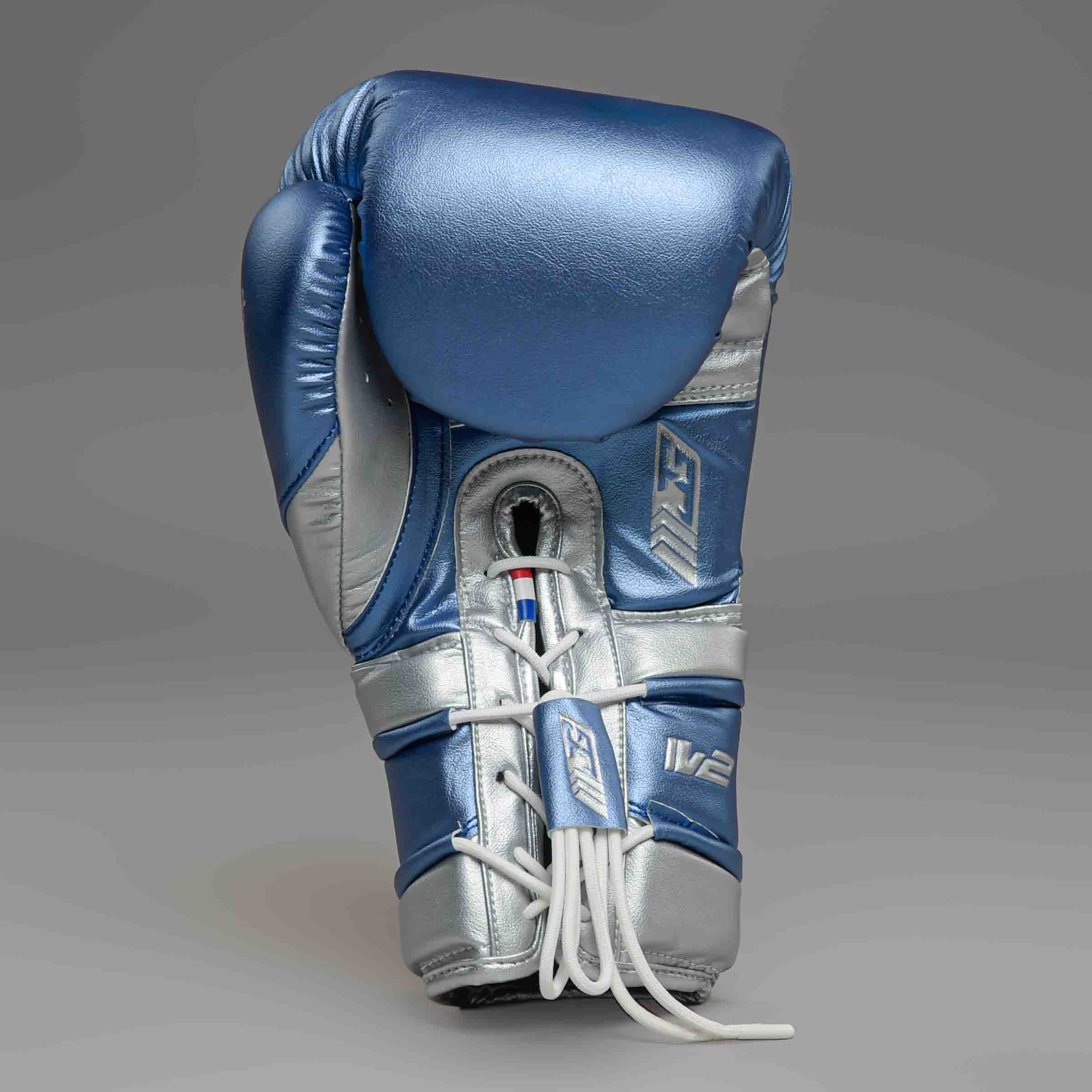 JOYAGEAR PERFORMANCE V2 LACES BOXING GLOVES Blue/Silver