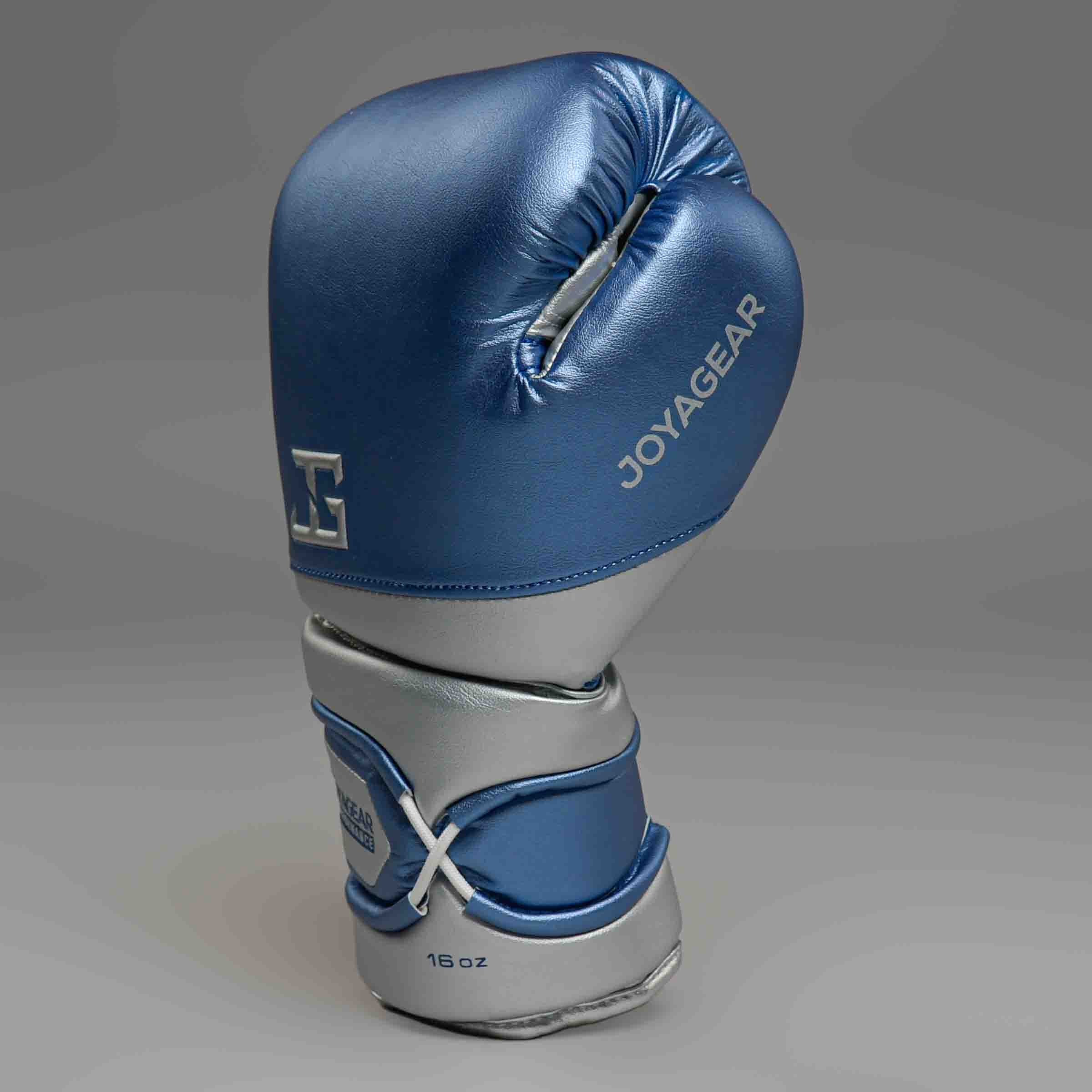 JOYAGEAR PERFORMANCE V2 LACES BOXING GLOVES Blue/Silver