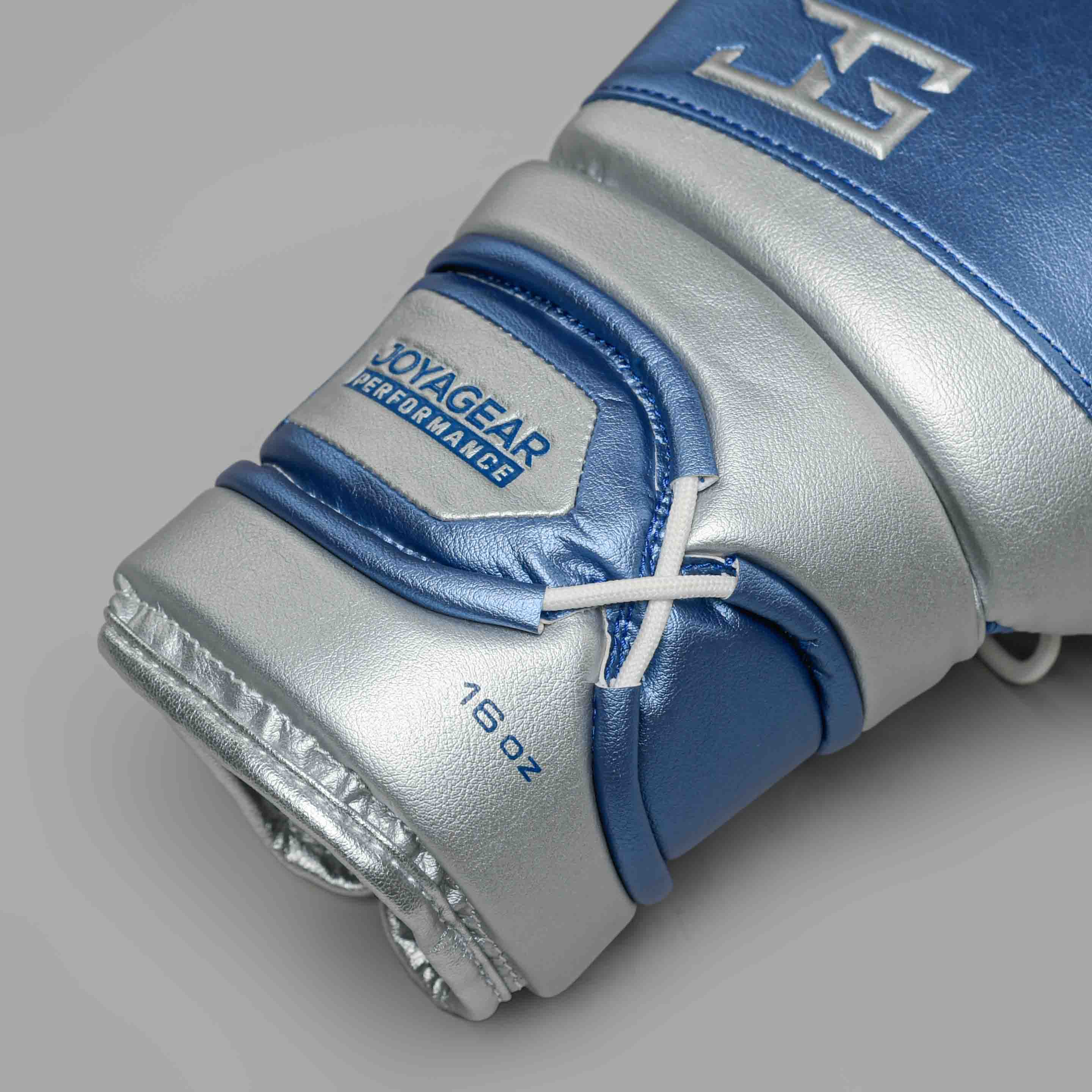 JOYAGEAR PERFORMANCE V2 LACES BOXING GLOVES Blue/Silver