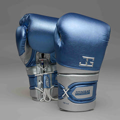 JOYAGEAR PERFORMANCE V2 LACES BOXING GLOVES Blue/Silver