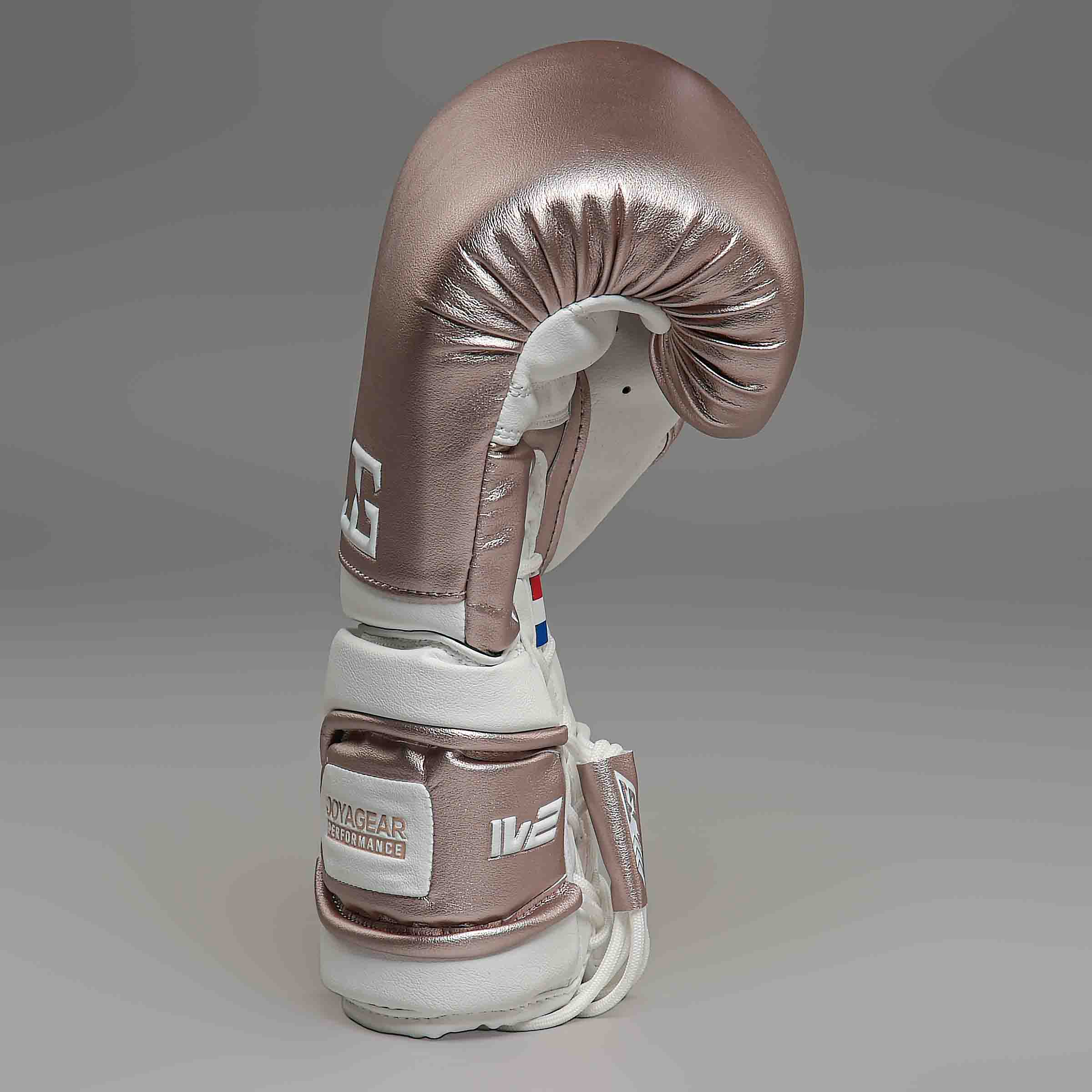 JOYAGEAR PERFORMANCE V2 LACES BOXING GLOVES Rosegold/White