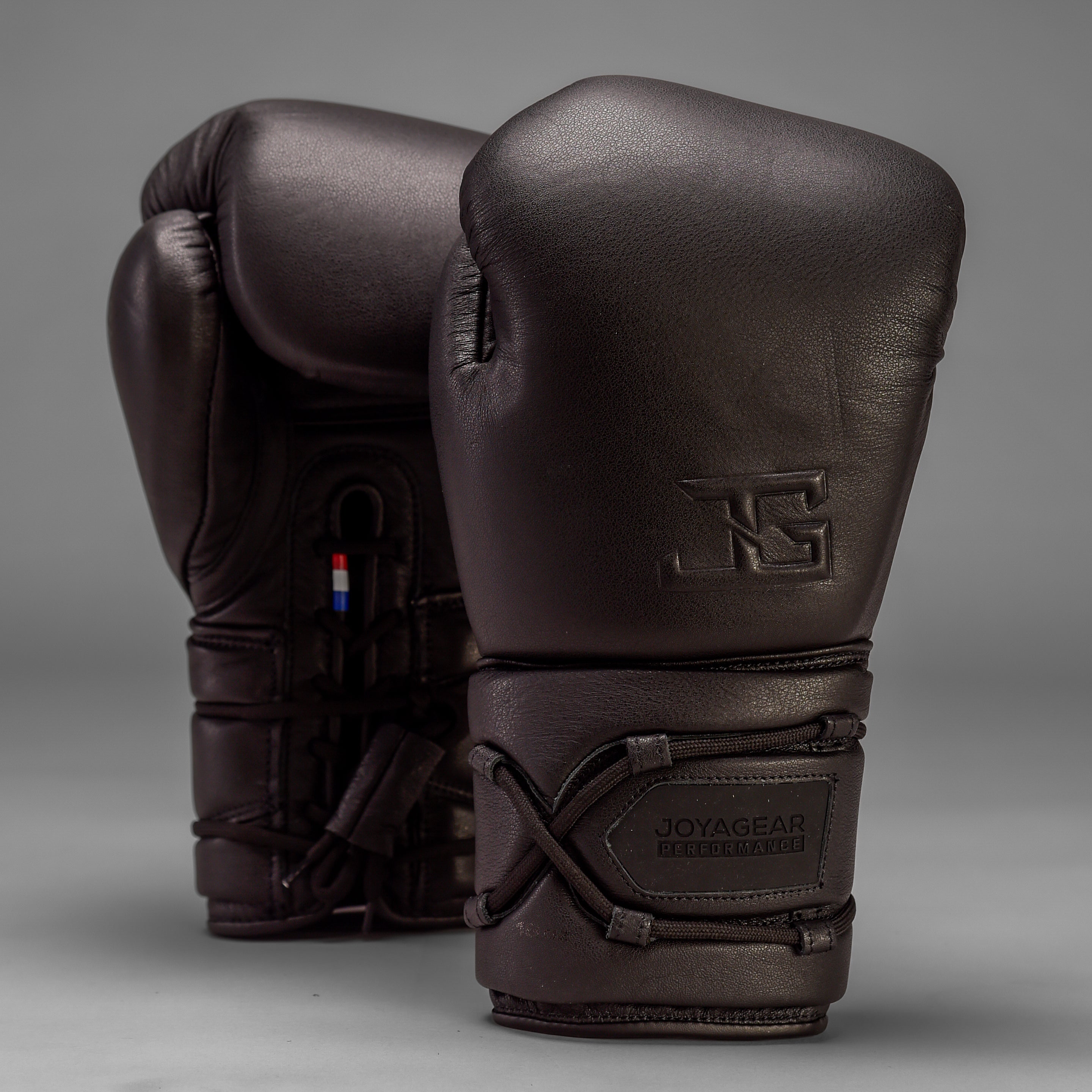 Joyagear Elite Performance Laces Boxing Gloves Leather White
