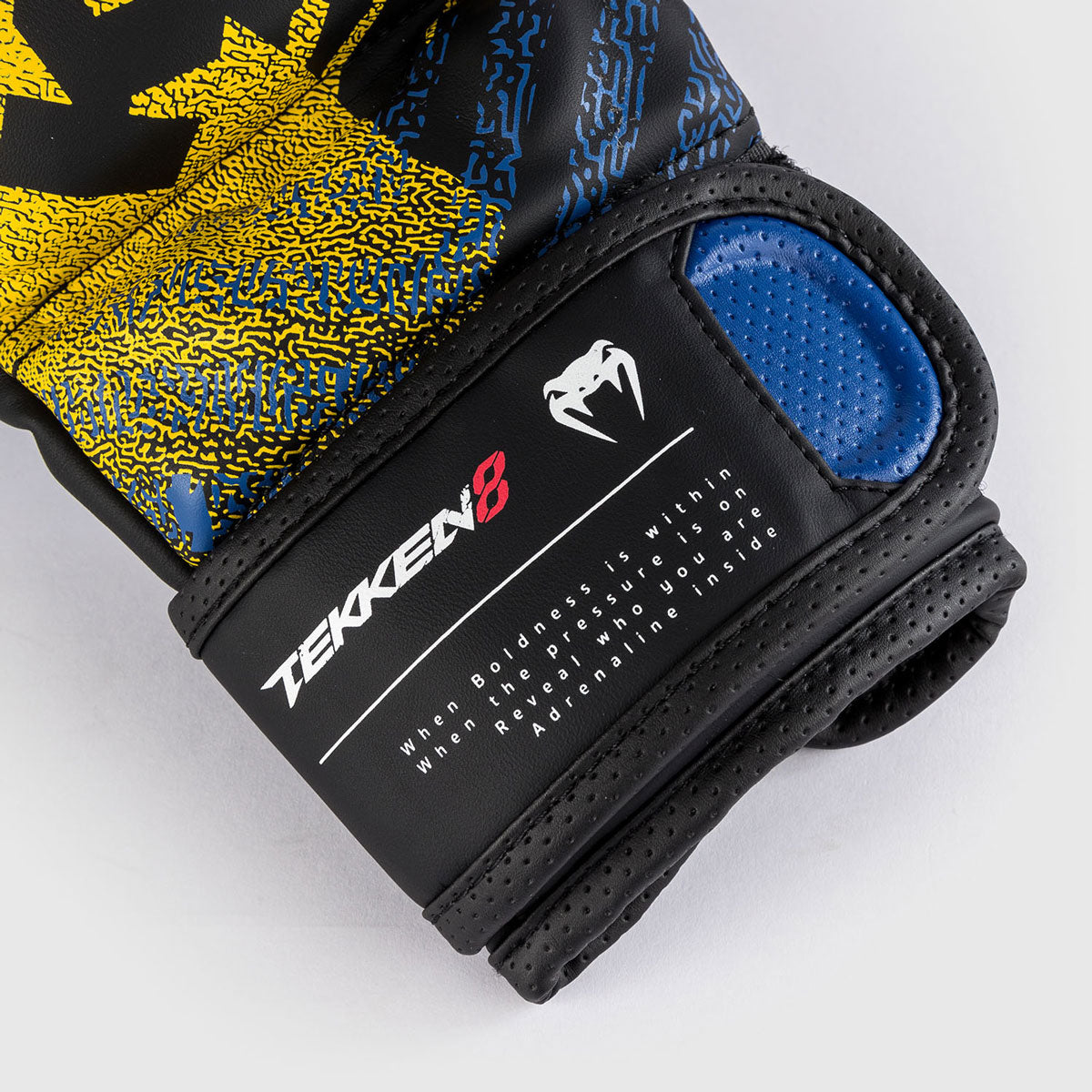 MMA-Handschuhe Tekken 8 King Schwarz-Gelb