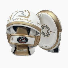 Boxpratzen Rival Professionelle RPM100 Weiß-Gold