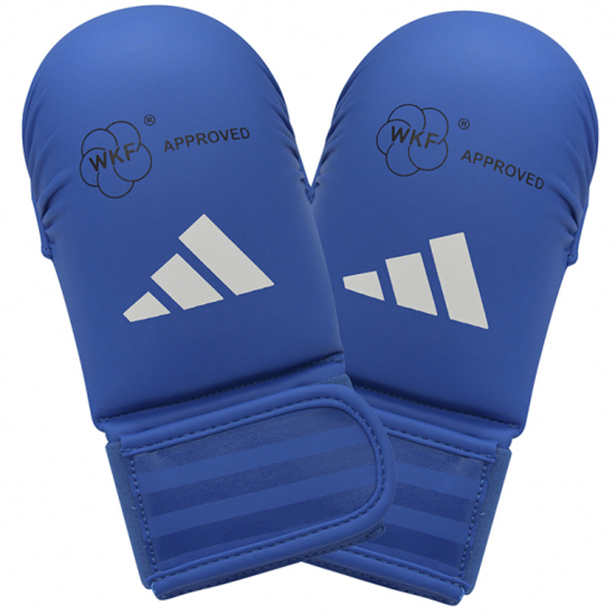 Karate-Kumite-Handschuhe Adidas Rot und Blau WKF zugelassen ohne Daumen