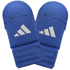 Karate-Kumite-Handschuhe Adidas Rot und Blau WKF zugelassen ohne Daumen