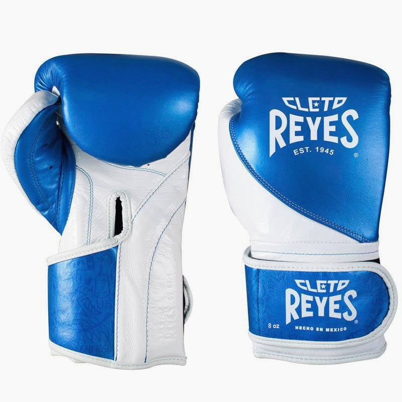 Boxhandschuhe Cleto Reyes High Precision Training CE7 Blau-Weiß