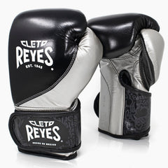 Boxhandschuhe Cleto Reyes High Precision Training CE7 Schwarz-Silber