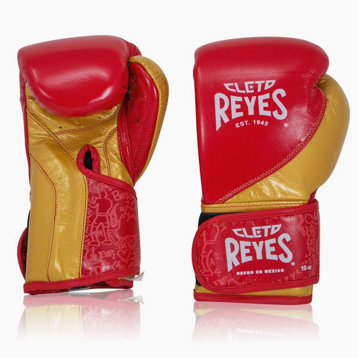Boxhandschuhe Cleto Reyes High Precision Training CE7 Rot-Gold