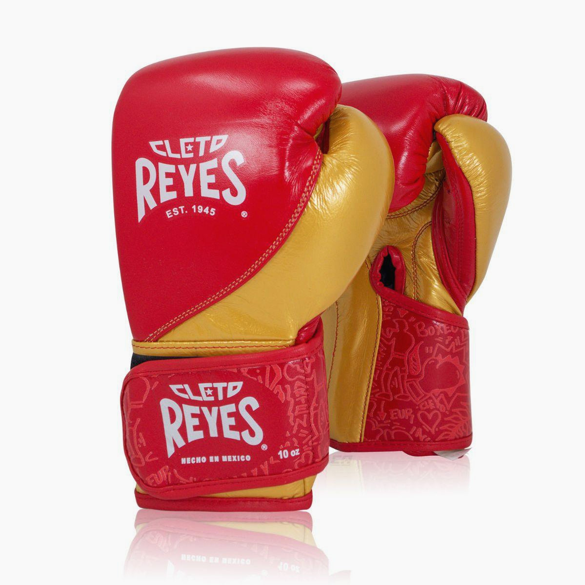 Boxhandschuhe Cleto Reyes High Precision Training CE7 Rot-Gold
