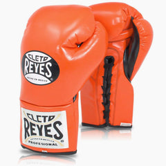 Boxhandschuhe Cleto Reyes Professionell CB2 Orange mit Schnürung