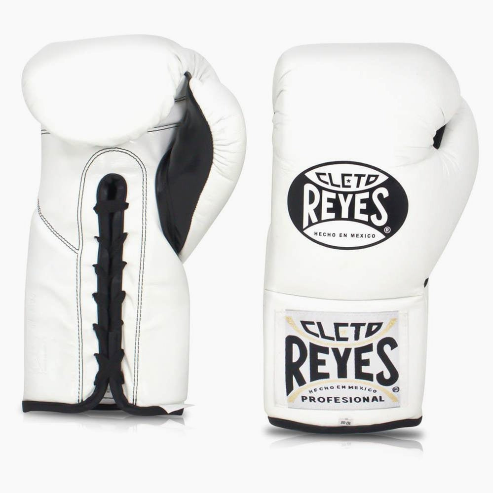 Boxhandschuhe Cleto Reyes Professionelle CB2 Weiß mit Schnürung