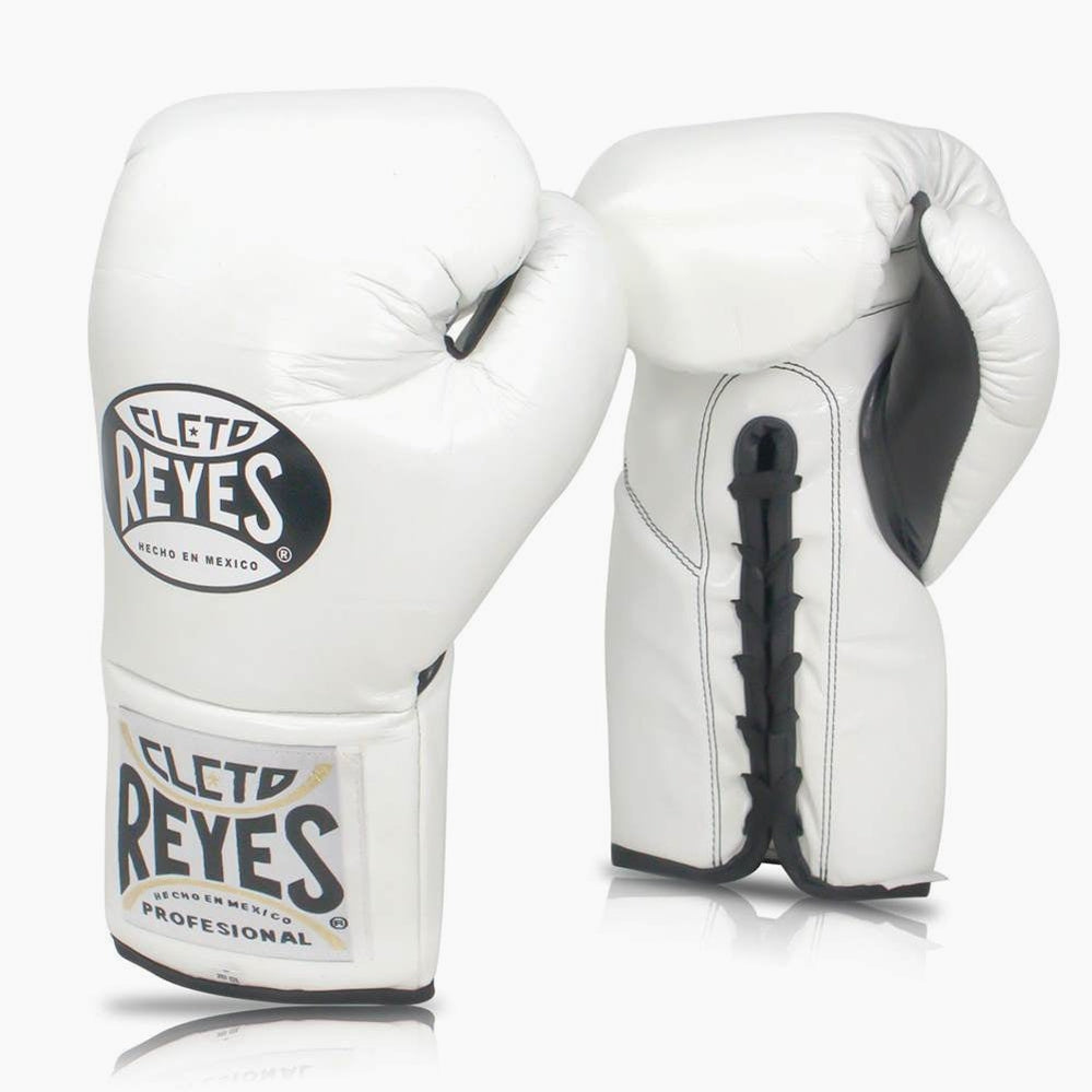 Boxhandschuhe Cleto Reyes Professionelle CB2 Weiß mit Schnürung