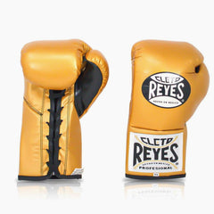 Boxhandschuhe Cleto Reyes Professionelle CB2 Gold mit Schnürung