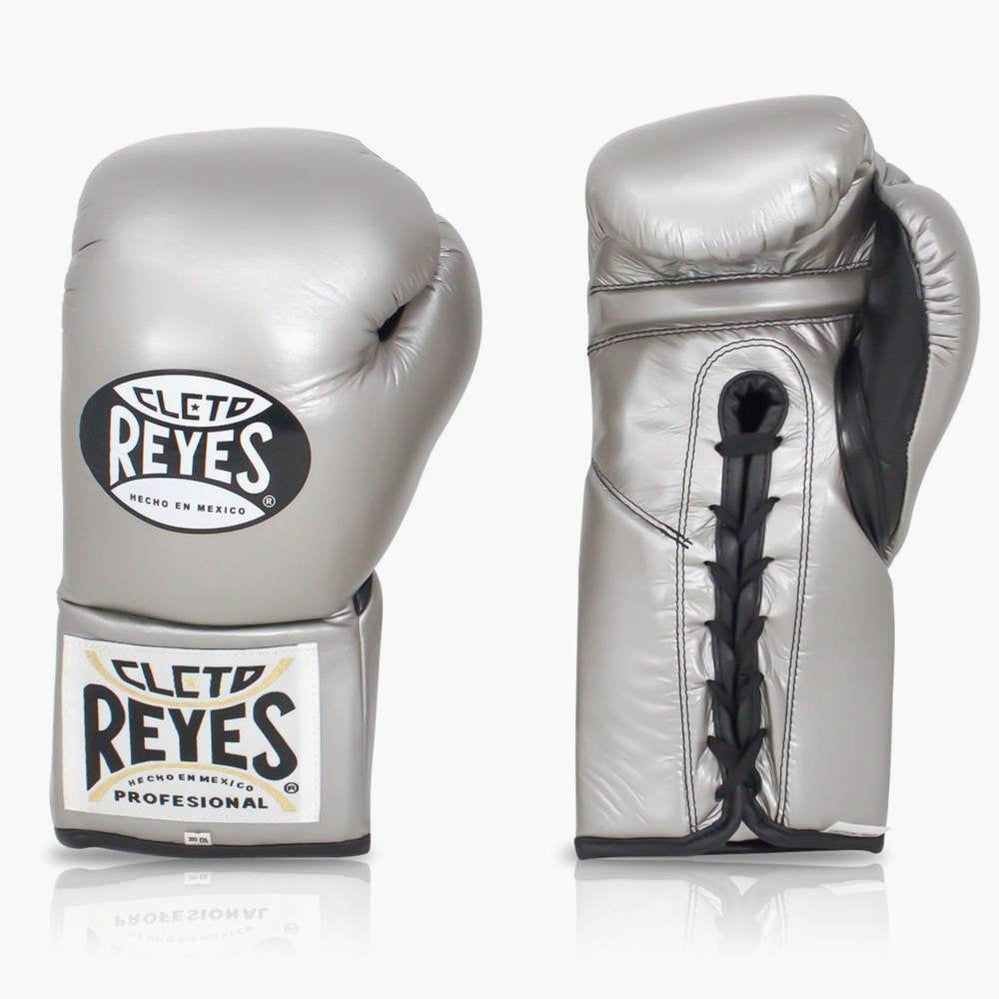 Boxhandschuhe Cleto Reyes Professionelle CB2 Platin mit Schnürung