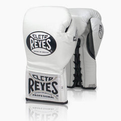 Boxhandschuhe Cleto Reyes Safetec CB4 Weiß mit Schnürung