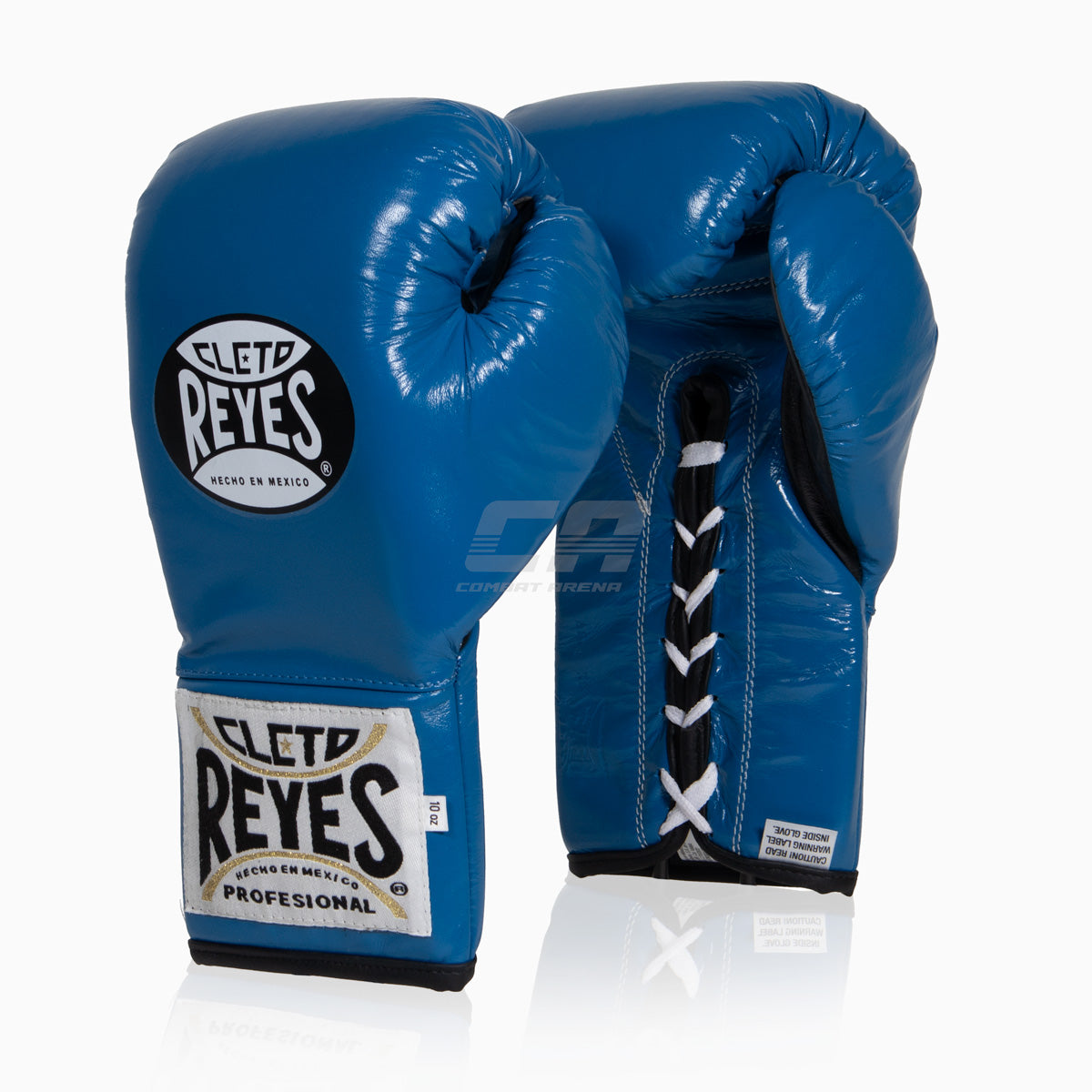 Boxhandschuhe Cleto Reyes Professional CB2 Blau-Schwarz mit Schnürung
