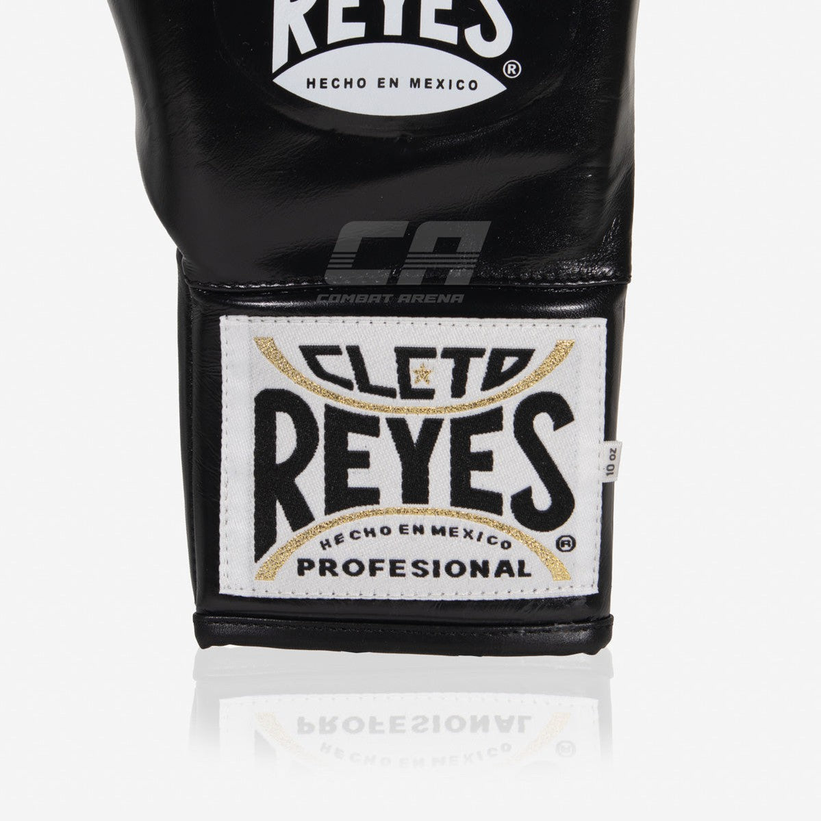Boxhandschuhe Cleto Reyes Safetec CB4 Schwarz-Silber mit Schnürung