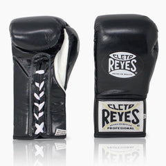 Boxhandschuhe Cleto Reyes Safetec CB4 Schwarz mit Schnürung