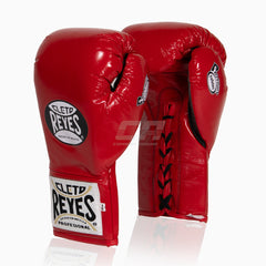 Boxhandschuhe Cleto Reyes Safetec CB4 Rot-schwarz mit Schnürung