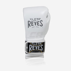 Boxhandschuhe Cleto Reyes Sparring CE6 Weiß-Silber Sonderedition