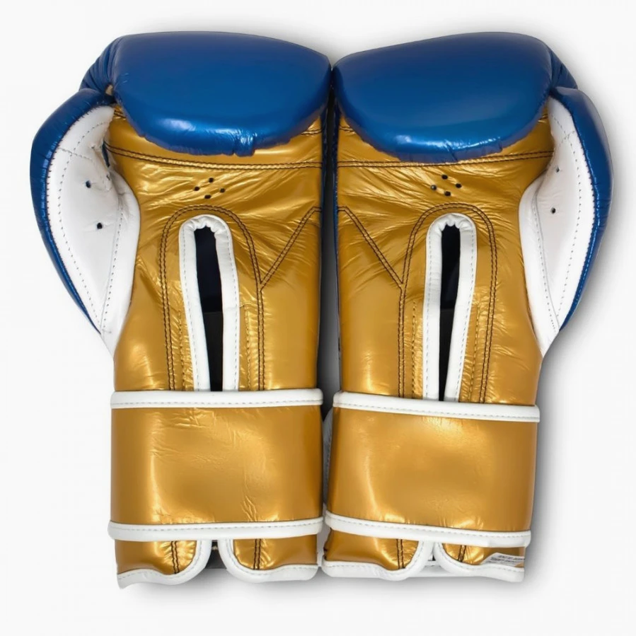 Boxhandschuhe Cleto Reyes Sparring CE6 Saphirblau-Gold