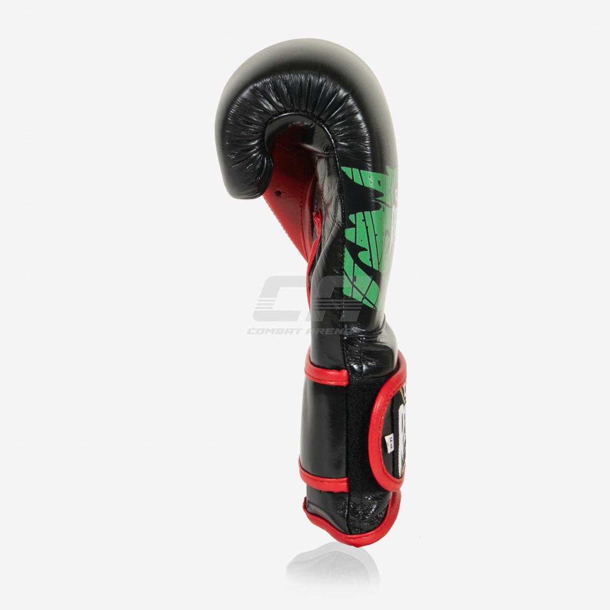 Boxhandschuhe Cleto Reyes Sparring CE6 Schwarz-Rot Mexican