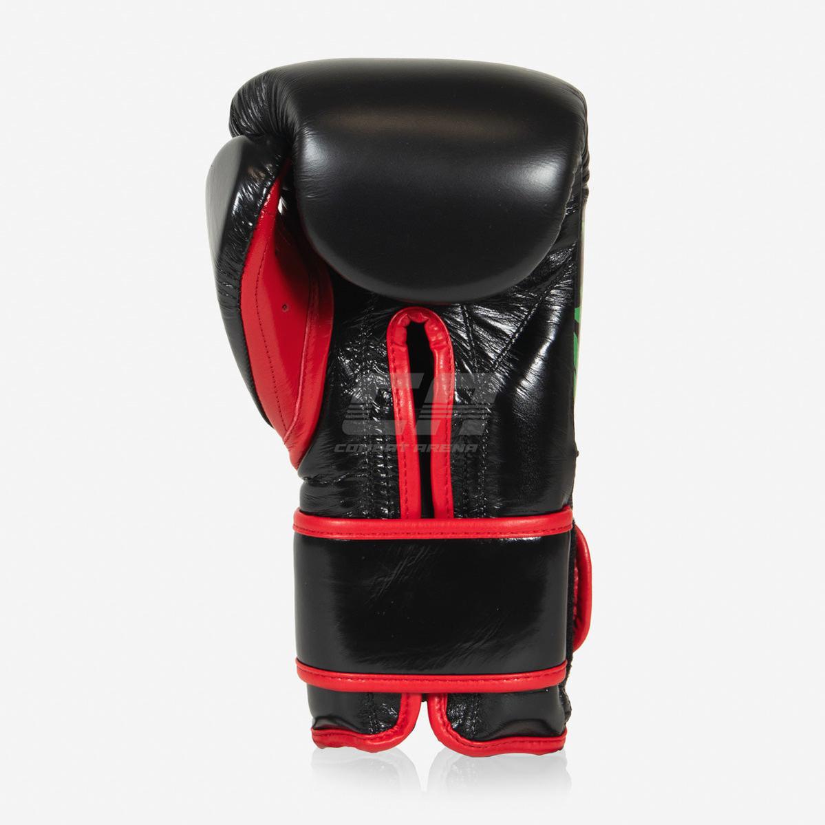 Boxhandschuhe Cleto Reyes Sparring CE6 Schwarz-Rot Mexican
