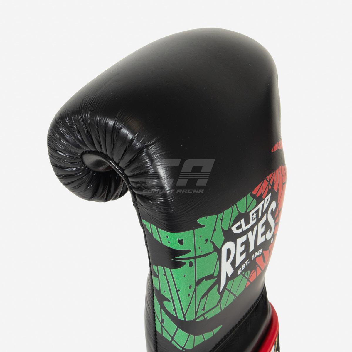 Boxhandschuhe Cleto Reyes Sparring CE6 Schwarz-Rot Mexican