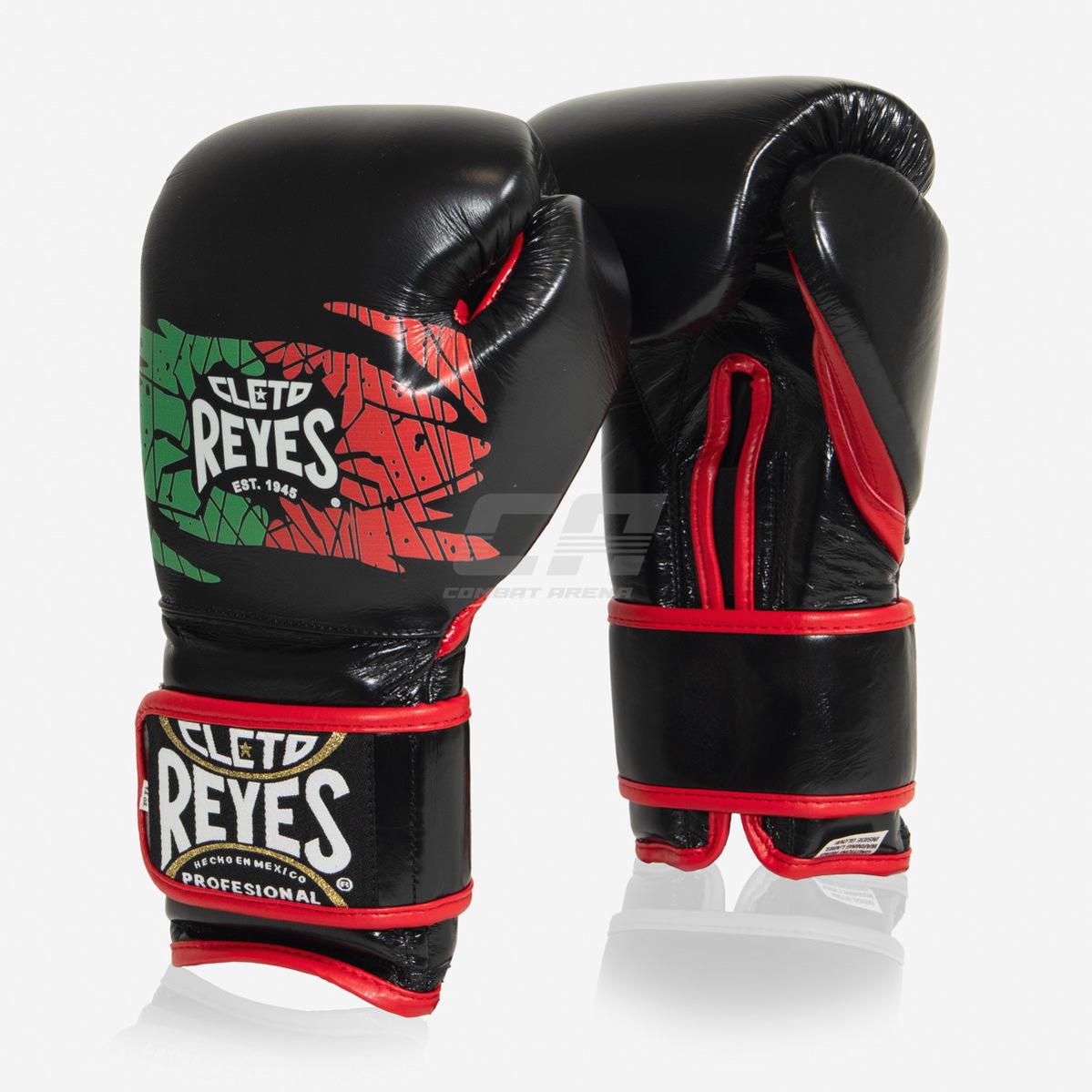 Boxhandschuhe Cleto Reyes Sparring CE6 Schwarz-Rot Mexican