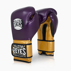 Boxhandschuhe Cleto Reyes Sparring CE6 Violett-Gold