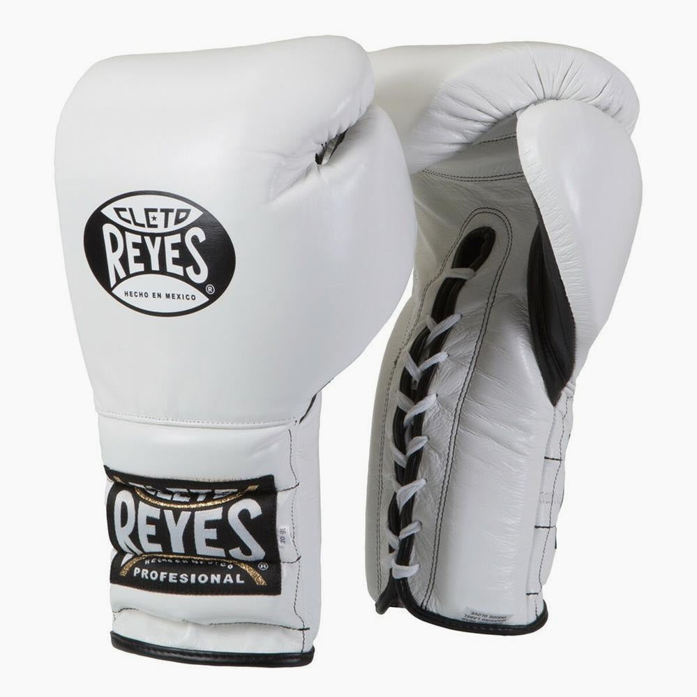 Boxhandschuhe Cleto Reyes Traditional Training CE4 Weiß mit Schnürsenkel