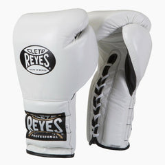 Boxhandschuhe Cleto Reyes Traditional Training CE4 Weiß mit Schnürsenkel