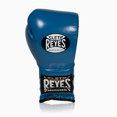 Boxhandschuhe Cleto Reyes Traditional Training CE4 Blau-schwarz mit Schnürsenkel