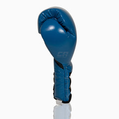Boxhandschuhe Cleto Reyes Traditional Training CE4 Blau-schwarz mit Schnürsenkel