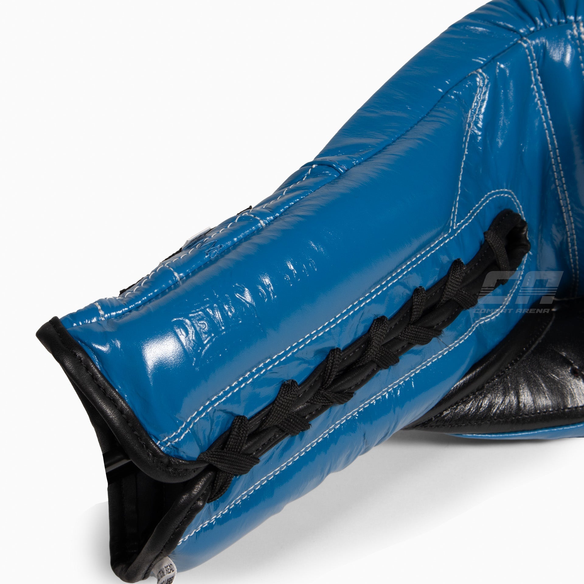 Boxhandschuhe Cleto Reyes Traditional Training CE4 Blau-schwarz mit Schnürsenkel