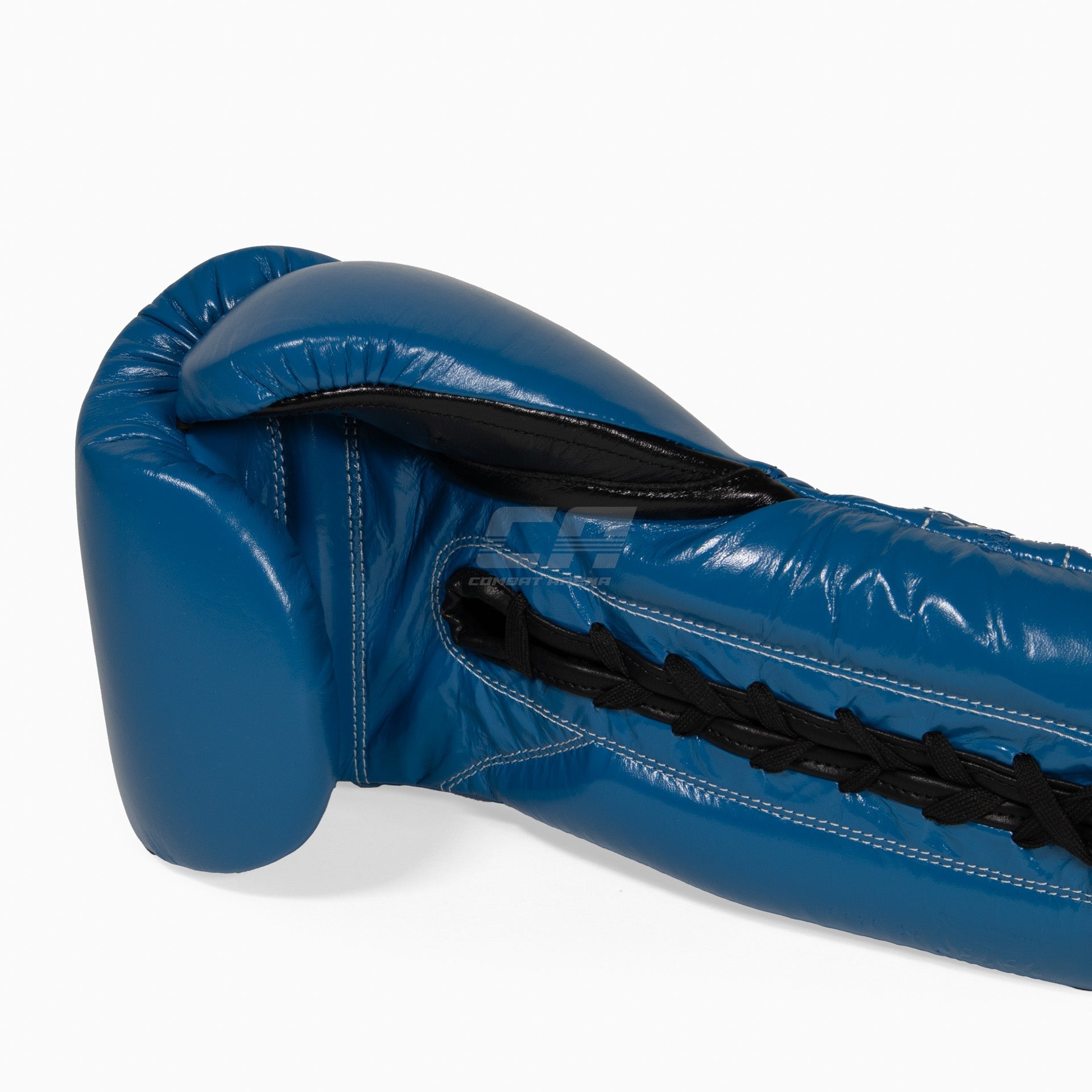 Boxhandschuhe Cleto Reyes Traditional Training CE4 Blau-schwarz mit Schnürsenkel