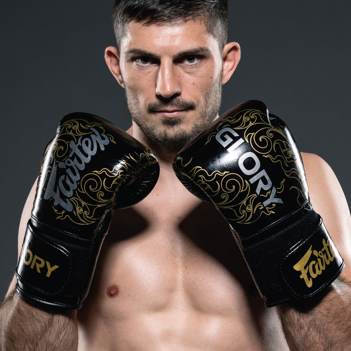 Boxhandschuhe Fairtex x Glory BGVG3 Schwarz-Silber