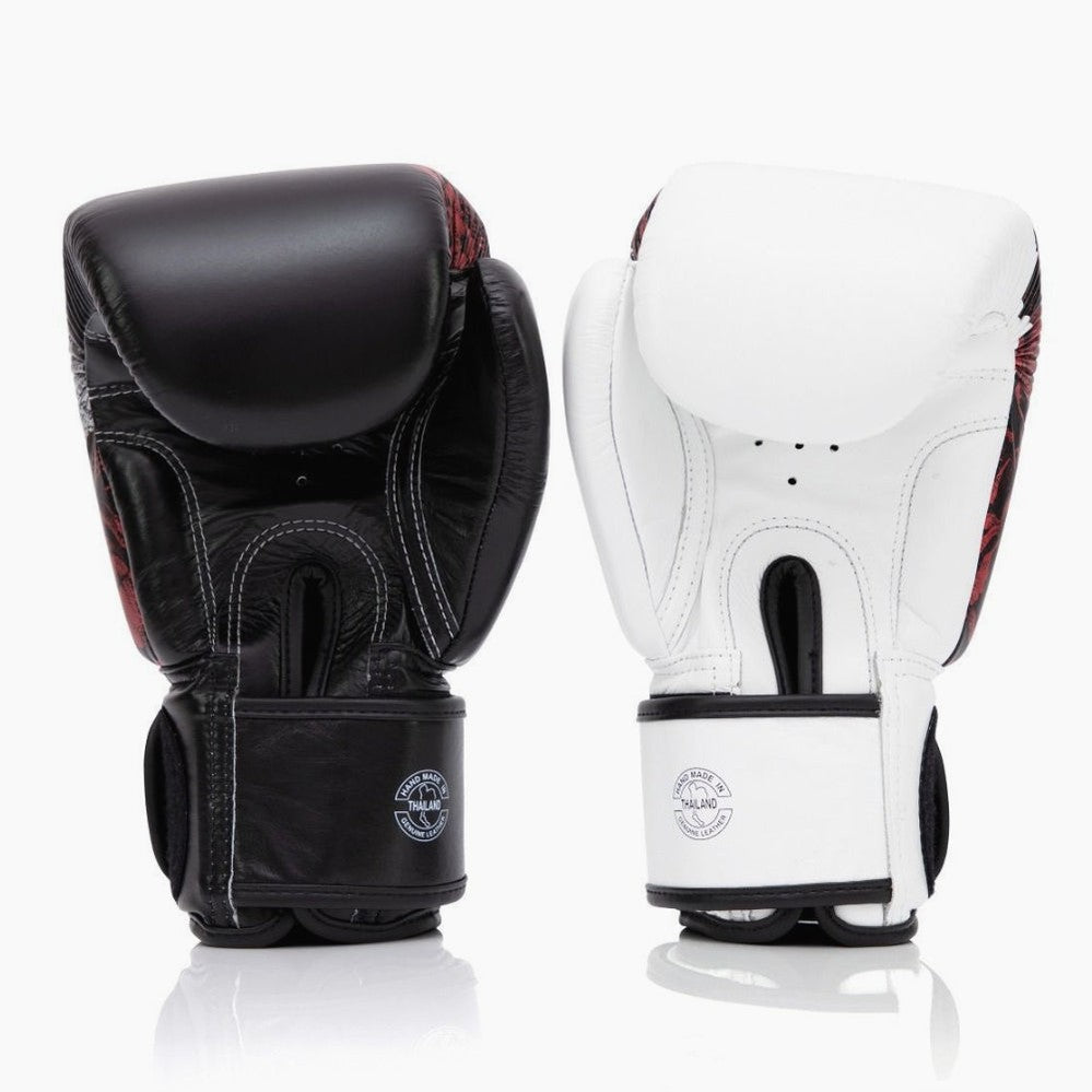 Muay Thai Handschuhe Fairtex BGV24 The Beauty of Survival mit Holzkiste