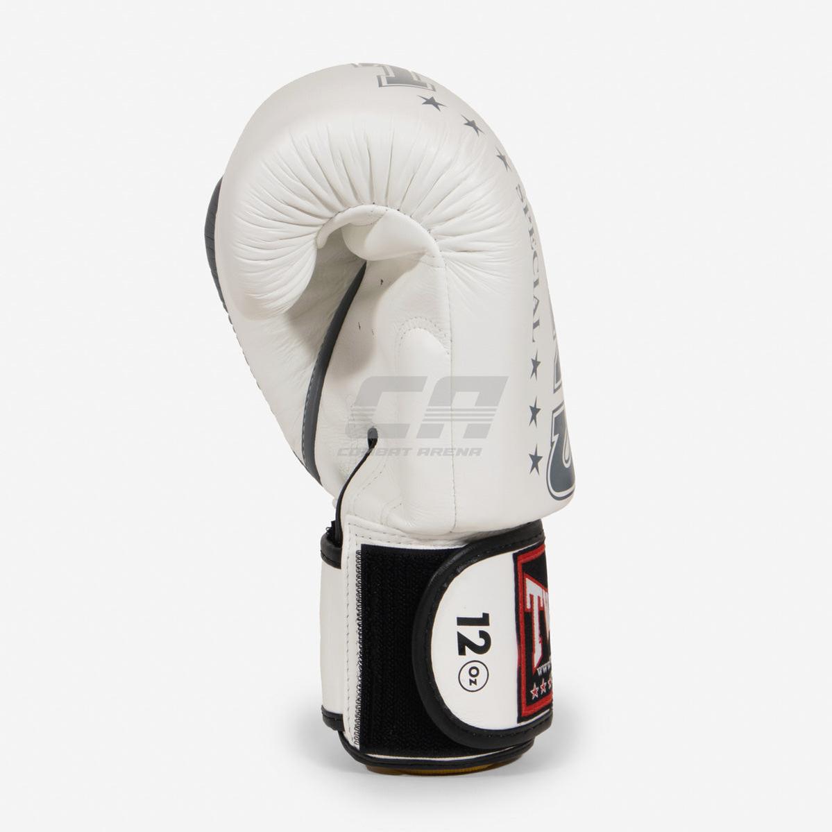 Twins Special Muay-Thai-Handschuhe BGVL 8 Weiß-grau