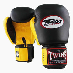 Twins Special Muay-Thai-Handschuhe BGVL3 Schwarz-Gelb