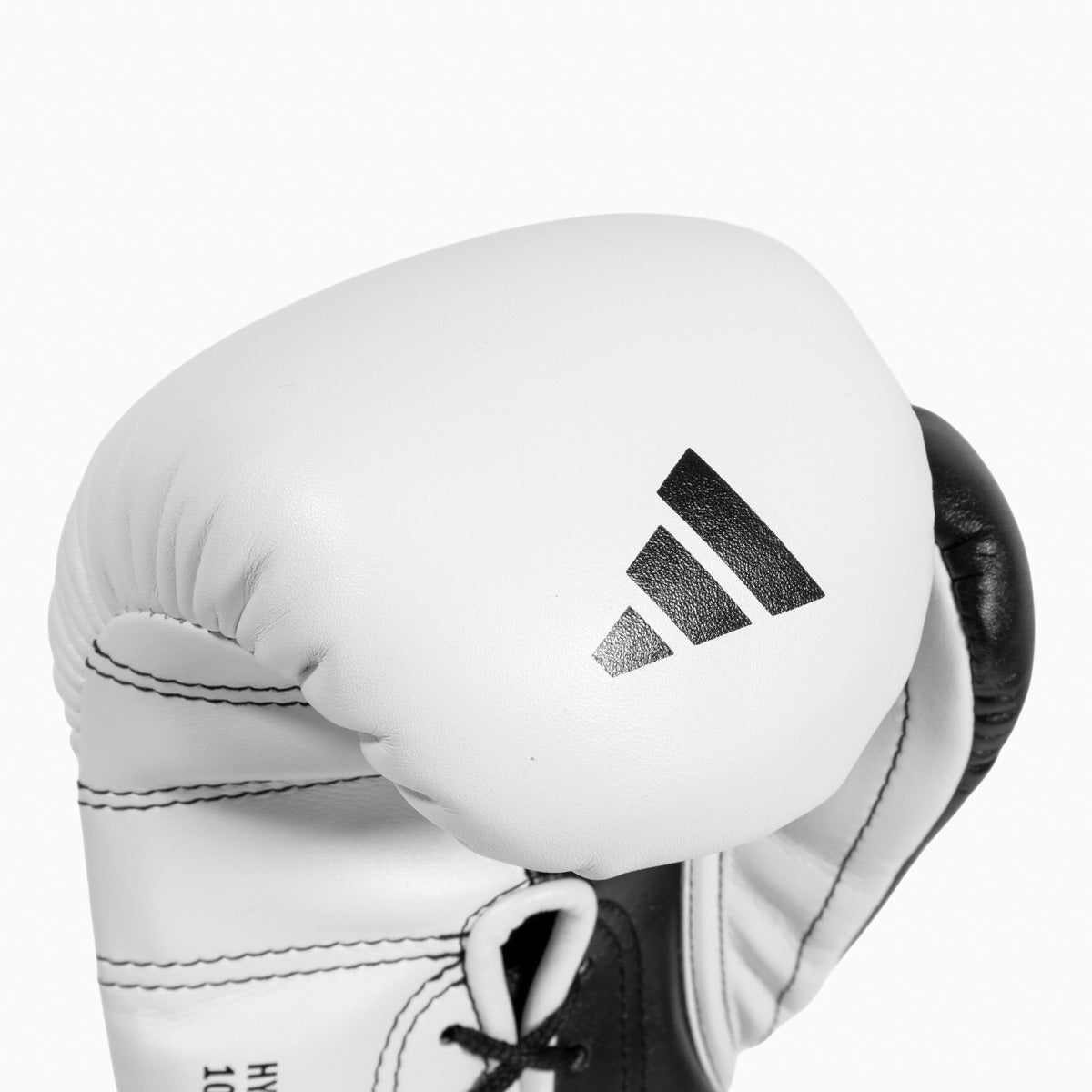 Boxhandschuhe Adidas Hybrid 500 Pro mit Schnürung Weiß-Schwarz
