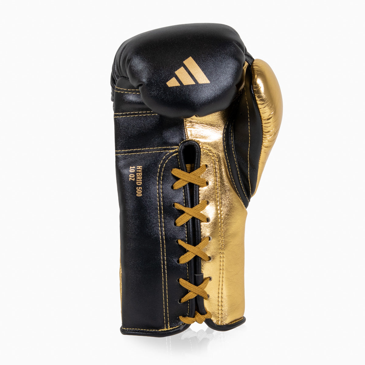 Boxhandschuhe Adidas Hybrid 500 Pro mit Schnürung Schwarz-Gold