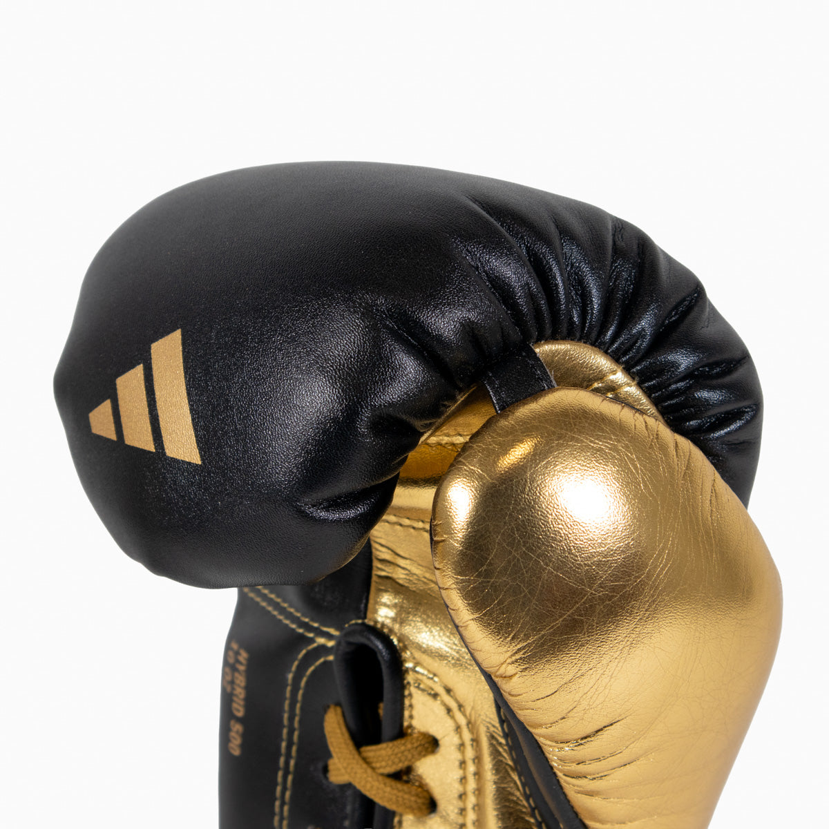 Boxhandschuhe Adidas Hybrid 500 Pro mit Schnürung Schwarz-Gold