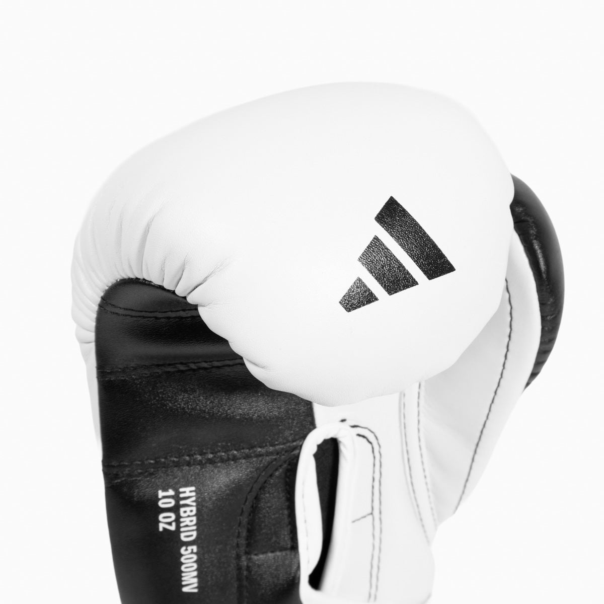 Boxhandschuhe Adidas Hybrid 500 Pro mit Klettverschluss Weiß-Schwarz